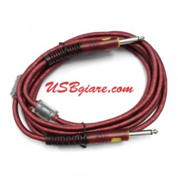 CÁP 6.5MM 2 ĐẦU ĐỰC 3M DÂY NÂU ĐỎ 2 CỤC CHỐNG NHIỄU LOẠI TỐT HIỆU STAR