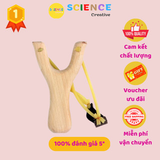 Đồ chơi Ná bắn cao su vui nhộn, đồ chơi gỗ an toàn cho bé