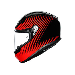 Nón bảo hiểm AGV K6 - RUSH BLACK/RED
