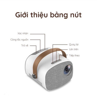 [TẶNG KEM DÂY HDMI] Máy chiếu YG230 Máy chiếu Mini Moonie LED Lejiada 1080p