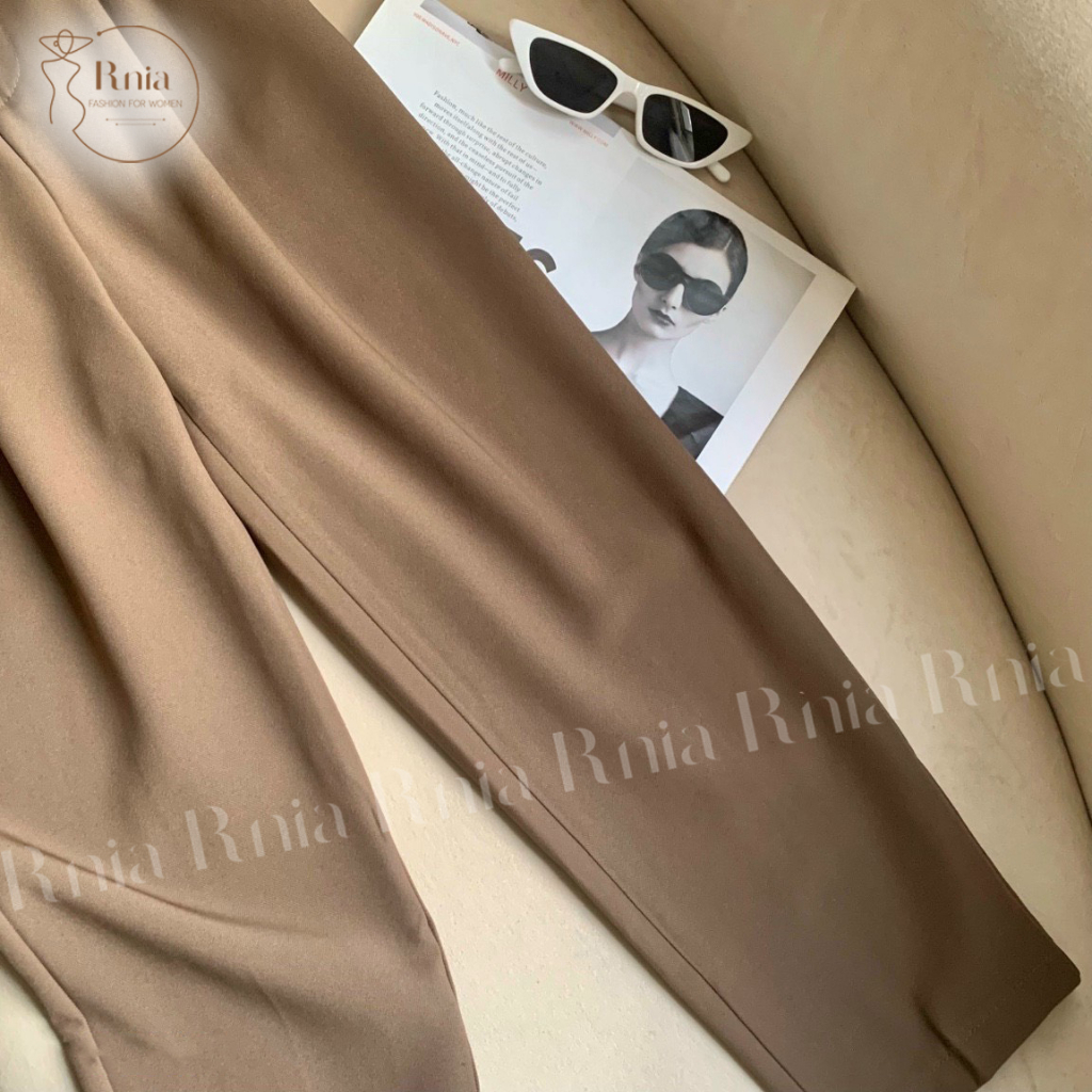 Quần Nữ Dáng Baggy Cạp Chun Sau RNIA Q23102