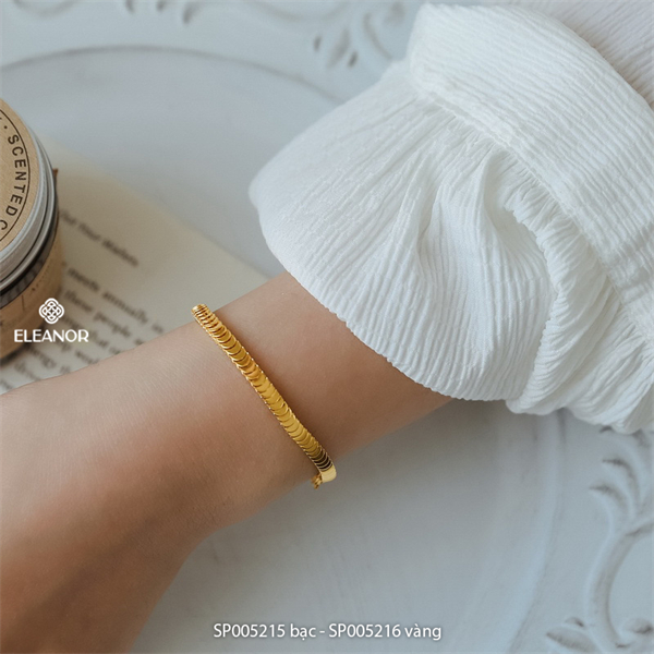 Vòng tay nữ titan Eleanor Accessories thiết kế ngách basic phụ kiện trang sức 5152