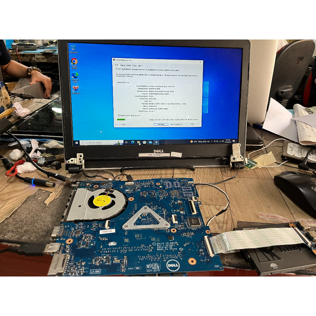 Mainboard DELL Vostro 3458 Core i5 5200U , VGA rời Nvidia Geforce 820M VGA  chính Hãng