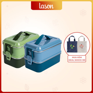 Hộp cơm 2 tầng Lason kiểu Pháp HC-IN00121