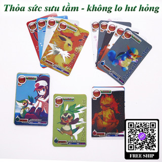 Combo 120 thẻ bài pokemon lụa - Bộ bài pokemon nhựa dẻo - Vỉ pokemon nhựa dẻo