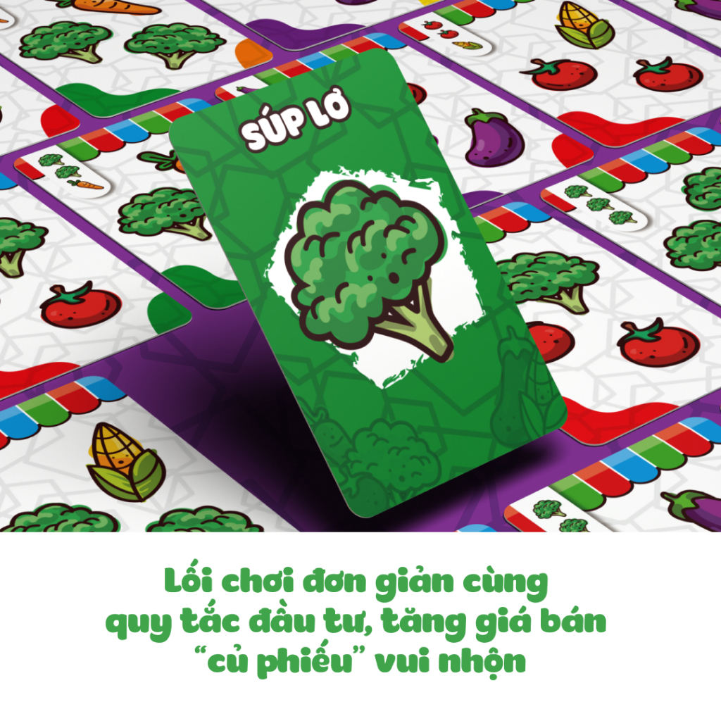 Trò chơi Board game Thương Vụ Rau Củ siêu vui, chơi cực cuốn dành cho 2-6 người | Boardgame VN