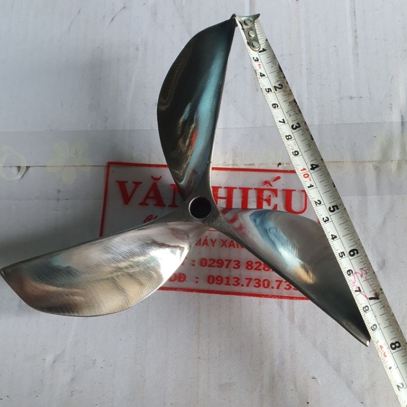 Chân vịt inox 3 cánh 6.0 và 6.5  máy nhong cốt xéo loại bóng gương  cam kết như hình giá sỉ