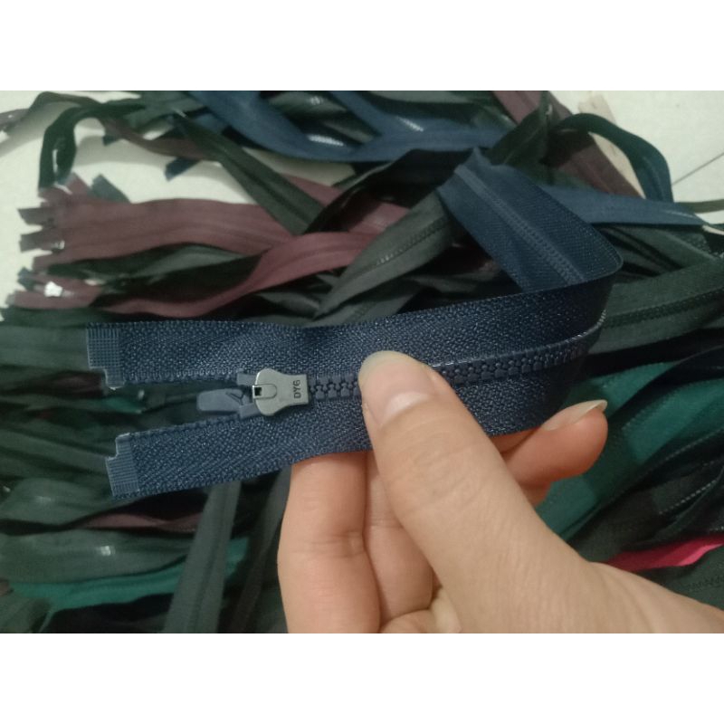 Dây khoá áo khoác cá xấu và cước r3 r5 nhiều màu 40_60cm