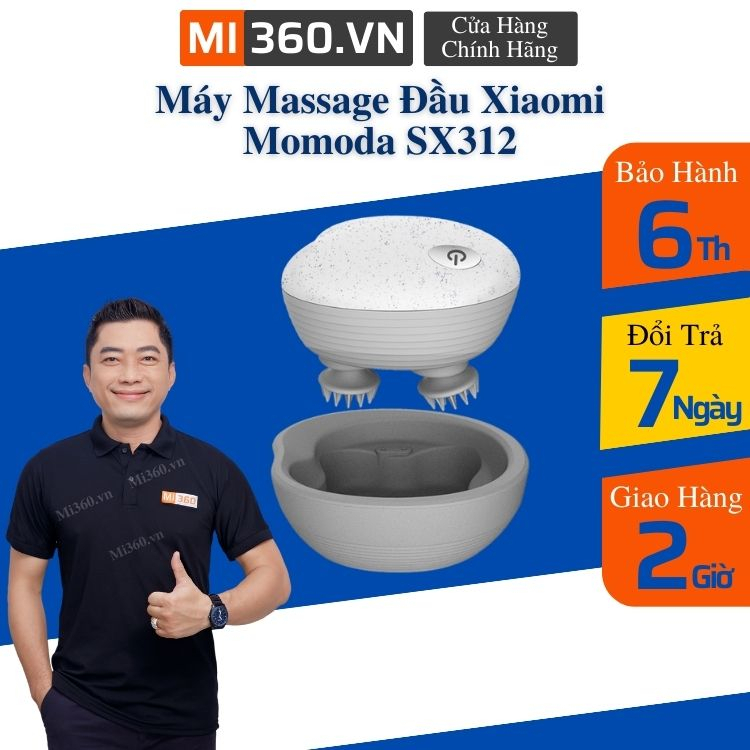 Máy Massage Đầu Đa Năng Xiaomi Momoda SX312 Chính Hãng - BH 6 Tháng