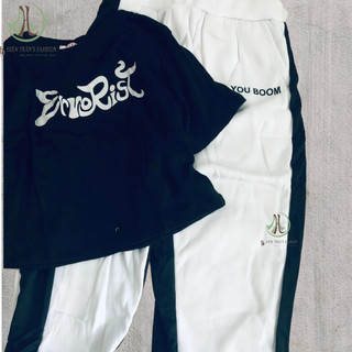 Set quần joger kèm áo croptop