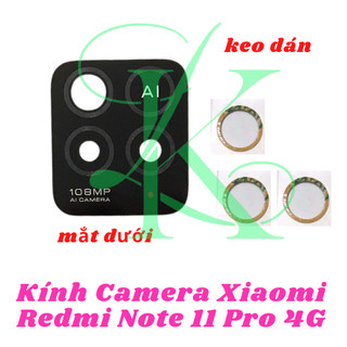 Kính camera XM redmi note 11 pro 4g có keo dán