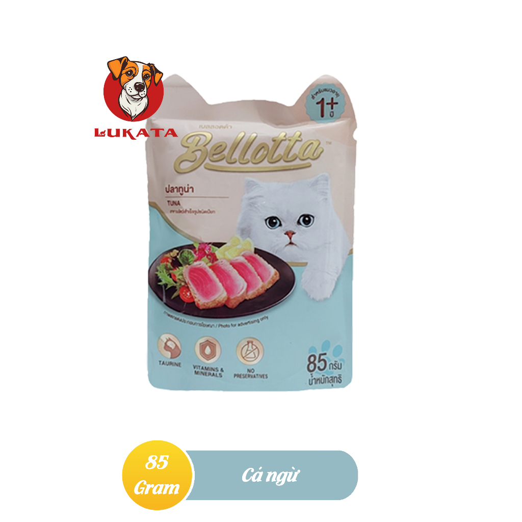 Pate Cho Mèo - Pate Bellotta Dạng Gói 85g Nhiều Vị _ LUKATA