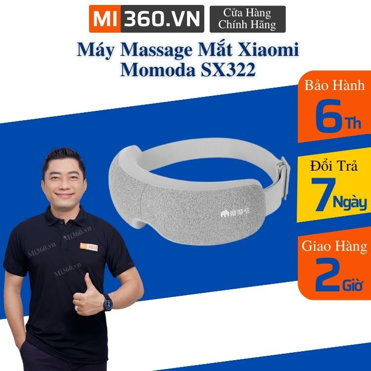 Máy Massage Mắt Xiaomi Momoda SX322✅ Rung Đa Tần Theo 3 Cơ Chế Massage✅ Hàng Chính Hãng