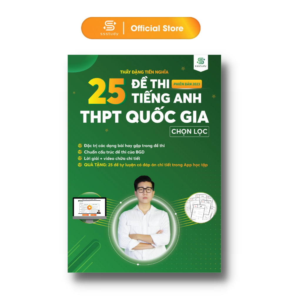 Sách - 25 Đề thi Tiếng Anh Thpt Quốc gia - Ôn Luyện Thi Thpt Đại Học Cấp Tốc