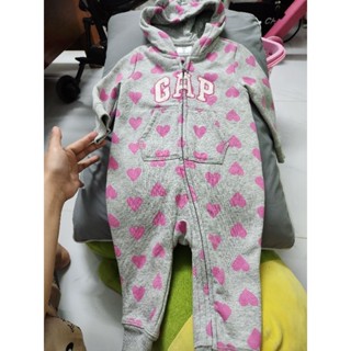 Body nỉ GAP bé gái 6-12m