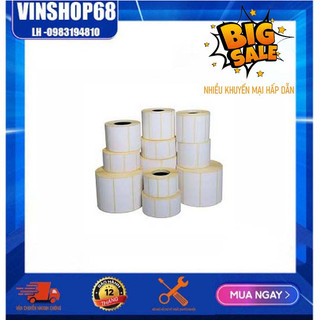 Decal in tem nhãn 80x40mm, cuộn 50m