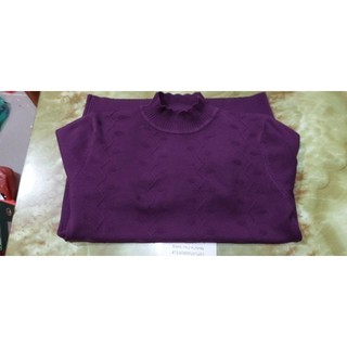 Áo len nhung cổ cao cho bà cho mẹ