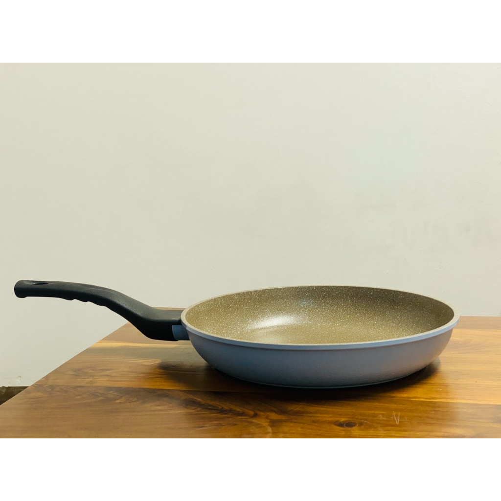 Chảo chống dính vân đá cao cấp Hàn Quốc Chảo đáy từ Ecoramic 28cm Made in Việt Nam