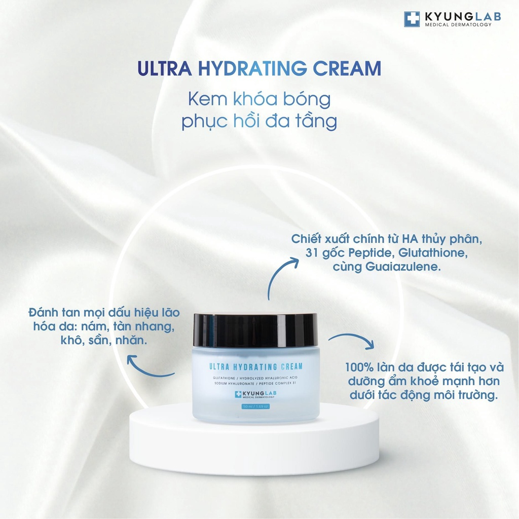 Kem Dưỡng Kyunglab Khoá Bóng, Khoá Ẩm, Phục Hồi, Chống Lão Hoá Da Ultra Hydrating Cream 50ml - Gazumi Beauty