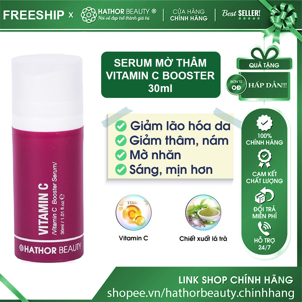 Vitamin C Booster Serum | Hathor Beauty (Kim Thiên Hoa) MẪU MỚI