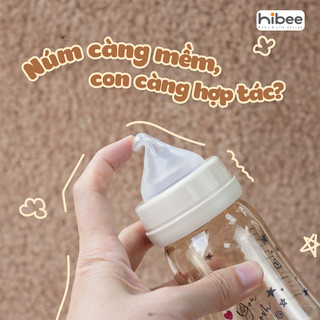 Núm bình Hibee - Thế hệ 1 - Size LL/>9m/Vỉ 2 núm