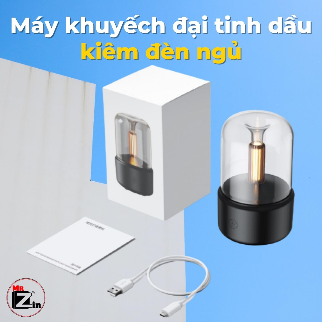 Máy khuyếch tán tinh dầu kiêm đèn ngủ tiện dụng