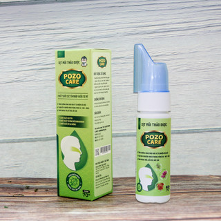 Dung dịch xịt mũi thảo dược pozocare giúp thông thoáng, giảm khô và nghẹt mũi