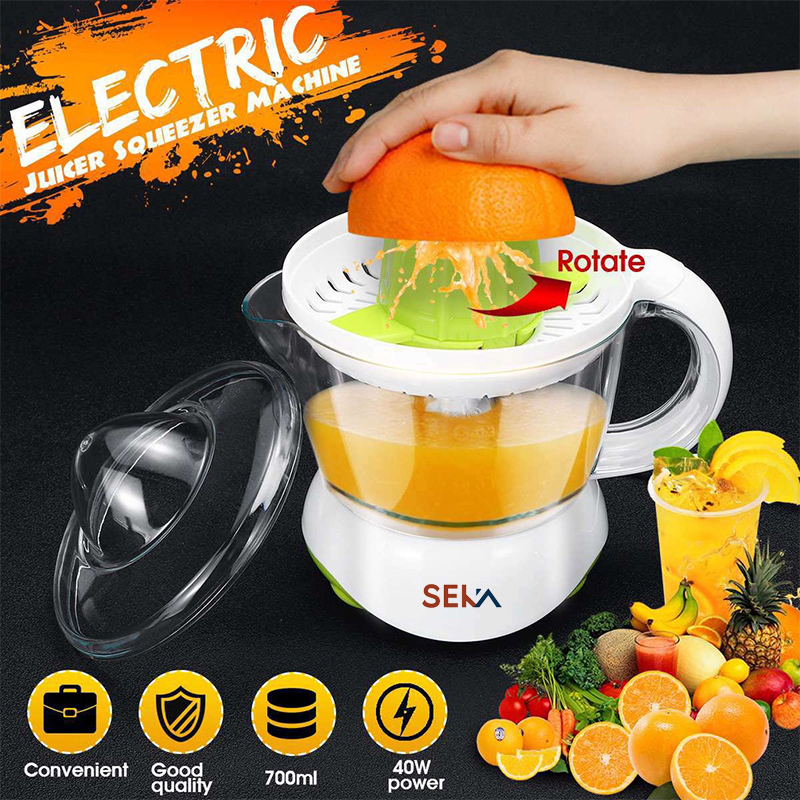 Máy vắt cam tự động SEKA, Máy ép cam bằng điện 2 chiều giúp lấy hết nước