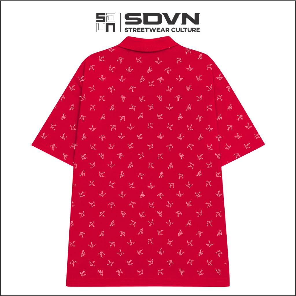 Áo Thun POLO Unisex Form Rộng - Brand Chính Hãng SDVN - SWALLOWS