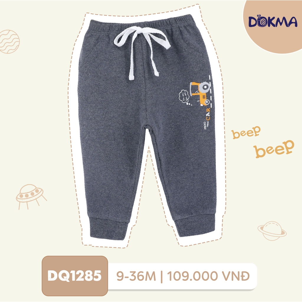 1-4Y Quần nỉ dài chất mềm đẹp Dokma