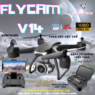 Hình ảnh Flycam V14 - Máy bay không người lái, Drone có camera 4k, động cơ không chổi than, hàng chính hãng, cảm biến 3 chiều chính hãng