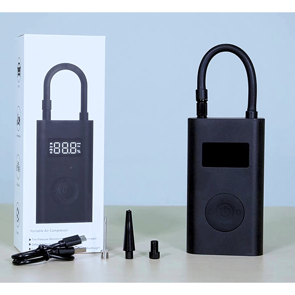 Máy Bơm Cầm Tay Đa Năng Nhỏ Gọn Cho Xe Hơi, Xe Máy, Xe Đạp, Các Loại Bóng -Portable Air Compressor - Gia hàng Hỏa tốc