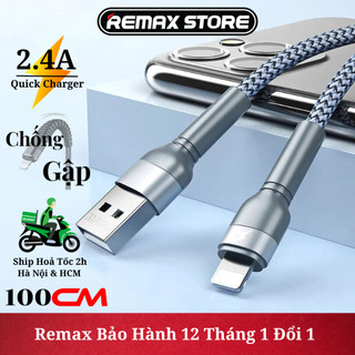 Cáp sạc nhanh remax rc-124i sạc nhanh 12w cho 13 pro max trở xuống - remax bảo hành 12 tháng