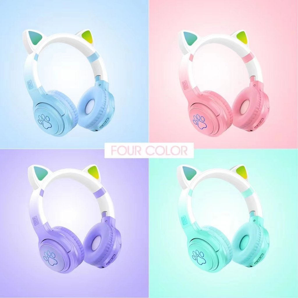 TAI NGHE MÈO XY-226 BLUETOOTH CATEAR ĐÈN LED  hàng chính hãng