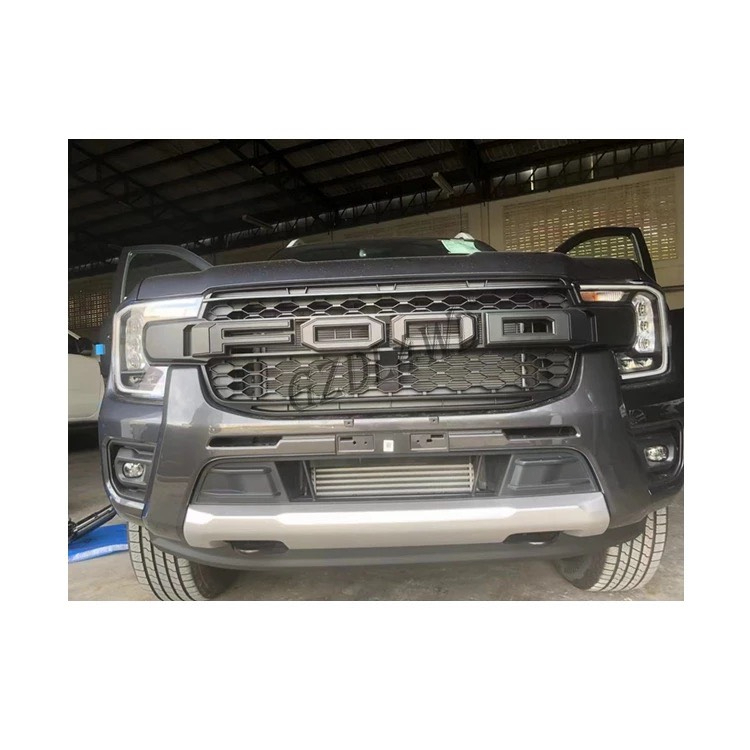 Mặt ca lăng độ Ford Ranger WT,XLS 2022-2023, Ford Everest 2023 ,Ca lăng có đèn Led nhựa ABS cao cấp