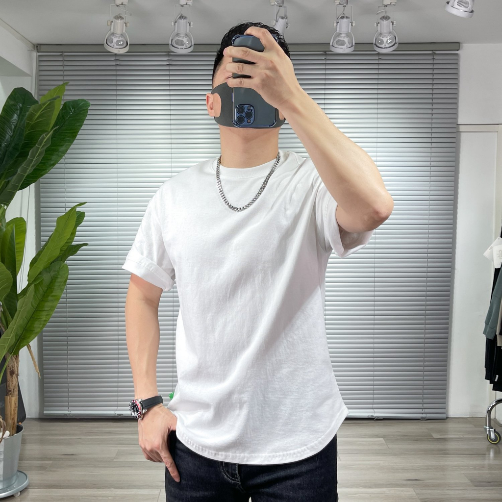 Áo Thun Vạt Bầu Áo Phông Trơn Ngắn Tay Unisex Nam Nữ Đủ Size Phong Cách Basic Mặc Đi Làm Đi Hình Ảnh + Video