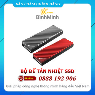 Bộ đế tản nhiệt cho ssd m2 2280 cao cấp, kèm tấm tản nhiệt