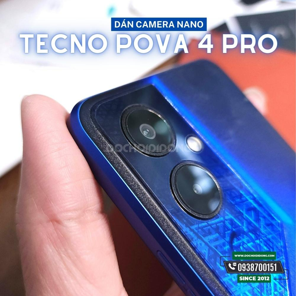 Miếng dán bảo vệ camera Tecno Pova 4 Pro tăng cường lực chống vỡ nguyên liệu nhựa nano cao cấp