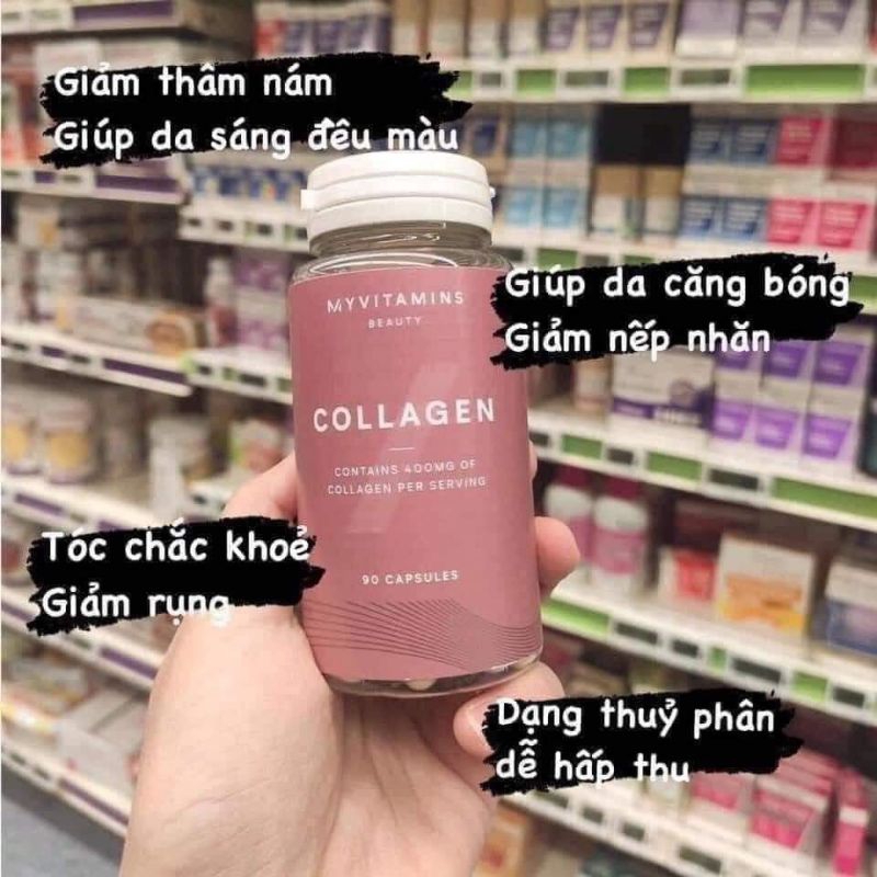 Viên uống Collagen hồng hộp 90 viên