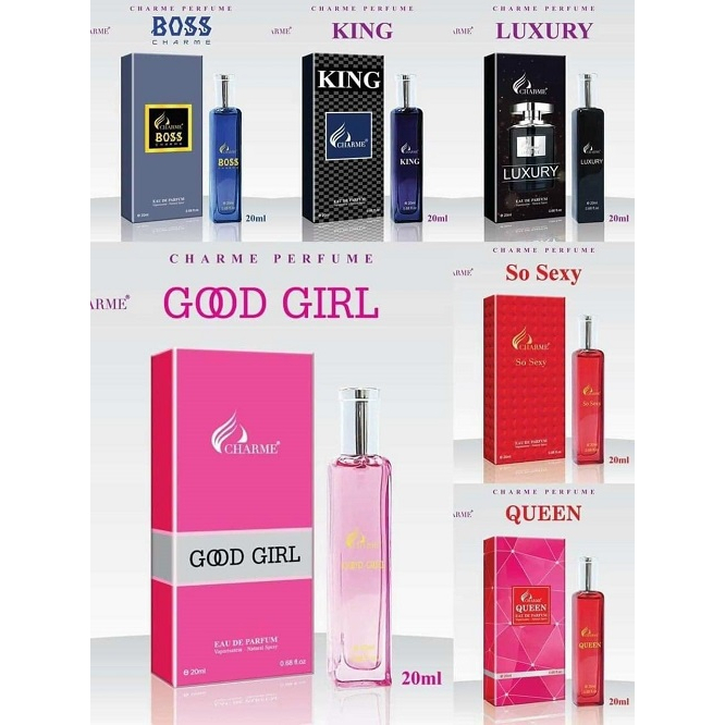 Nước hoa 20ml các loại (GOOD GIRL, QUEEN, BOSS, LUXURY, KING)