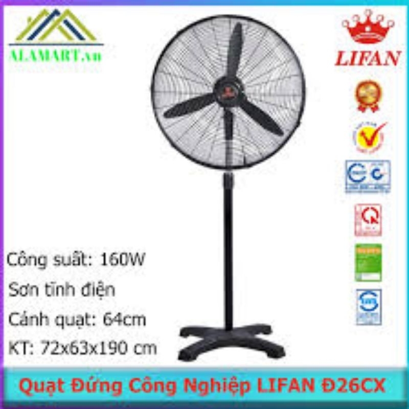 Quạt Đ26CX LiFan sale giá gốc