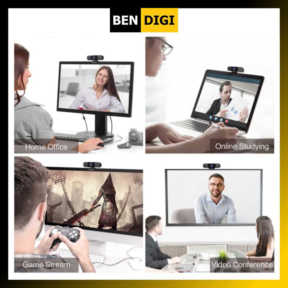 Webcam họp trực tuyến eMeet C960 full HD1080p kèm micro - Hàng chính hãng