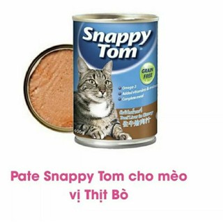 Pate Snappy Tom cho mèo lon 400gr
