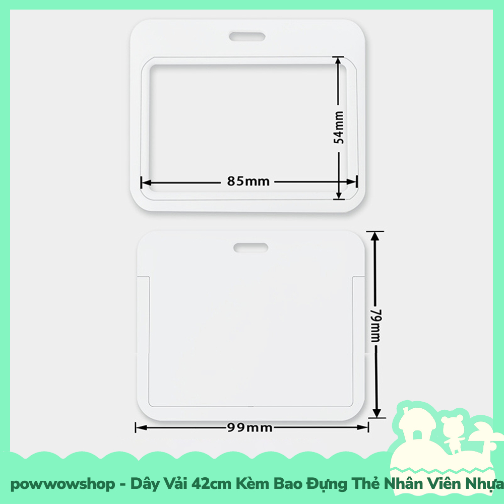 [Sẵn VN - Hỏa Tốc] NGANG Dây Đeo Thẻ 42cm Kèm Bao Đựng Thẻ Nhân Viên Nhựa PC Phong Cách Nhân Vật Hoạt Hình Monsters, Inc