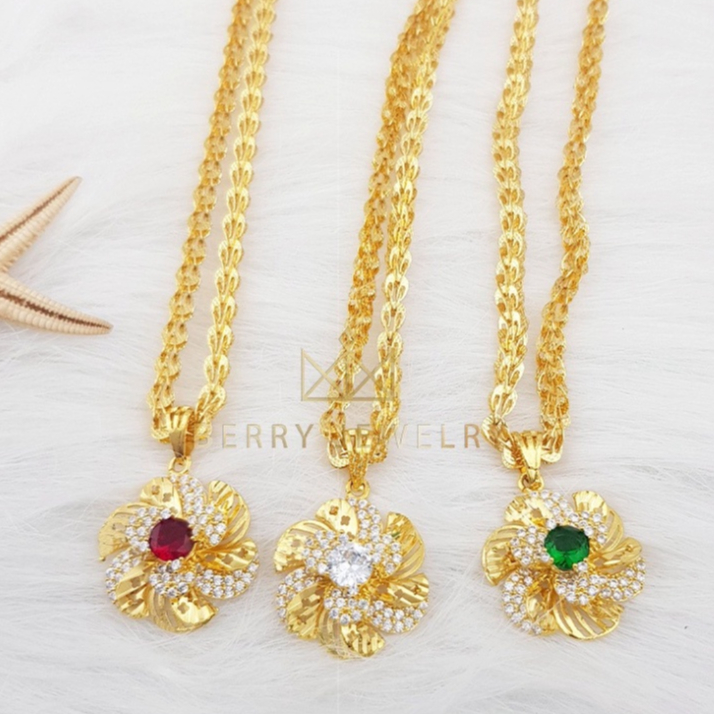 Dây Chuyền Nữ Bản Lớn, Vòng Cổ Dây Phụng Mặt Hoa Mai Đá Size Vừa, Dây Đuôi Phụng bền màu sắc thời thượng D4230