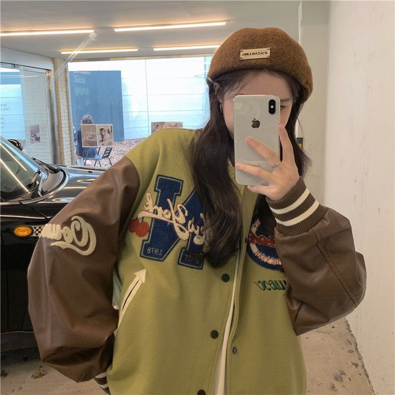 Áo khoác bomber nữ mỏng màu trắng shop Đậu Xinh - B302