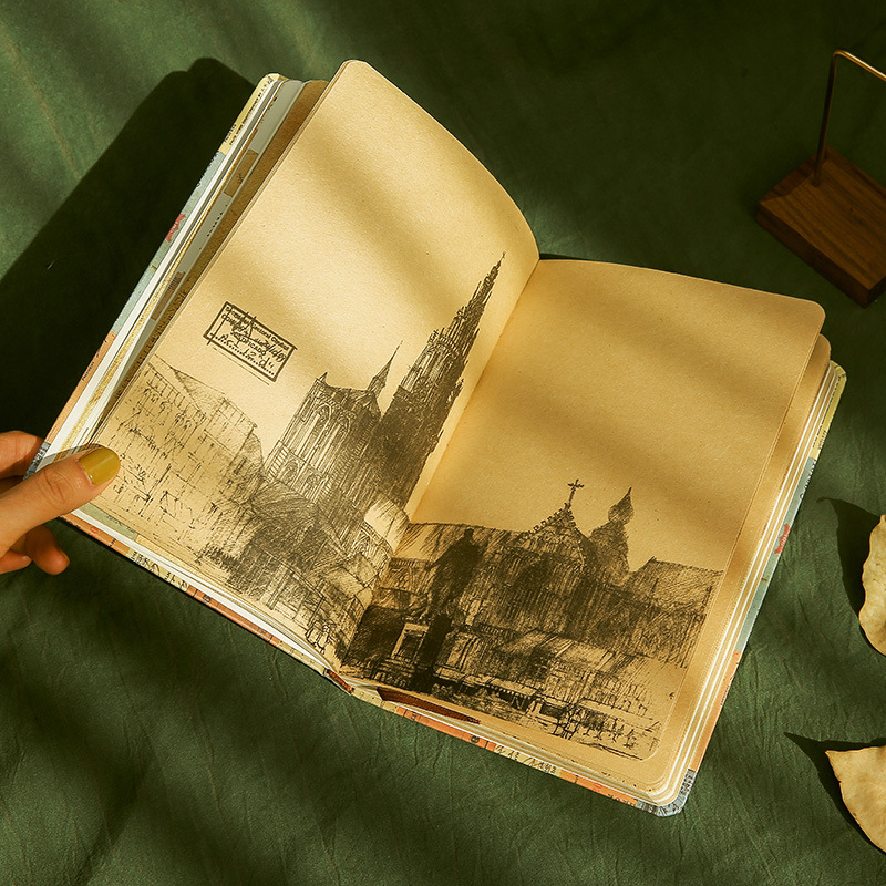 Sổ nhật ký journal vintage/cổ điển bìa cứng cao cấp 100 trang