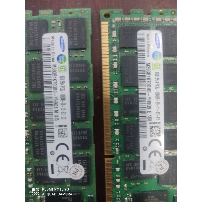 Ram 8gb Ecc server dd3 pc3l 10600R bus 1333