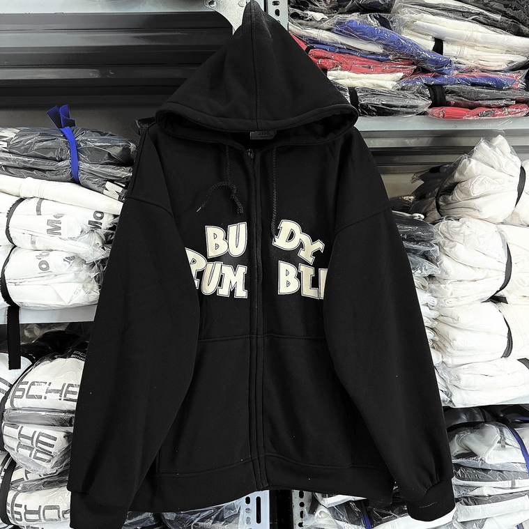 Áo khoác nỉ hoodie chữ BURUM Unisex, chất dày dặn có mũ, nhiều màu form rộng phù hợp cho cả nam và nữ | BigBuy360 - bigbuy360.vn