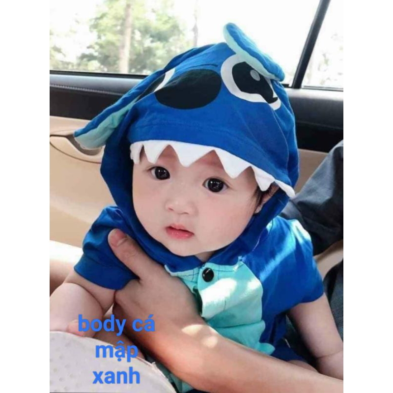 Body thú cho bé- stich cộc tay